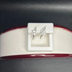 S925 Moissanite Earrings With GRA